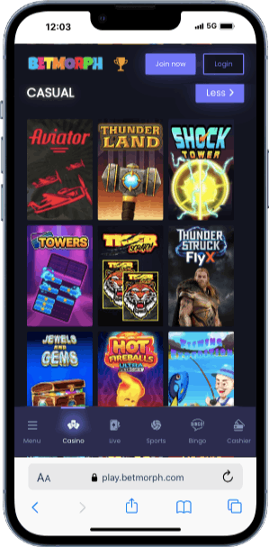 betmorph casino app